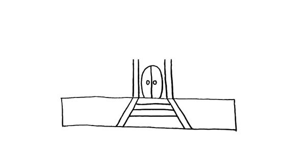 寺廟簡筆畫詳細步驟