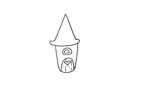 橘子小屋簡(jiǎn)筆畫