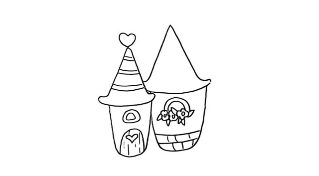 橘子小屋簡(jiǎn)筆畫