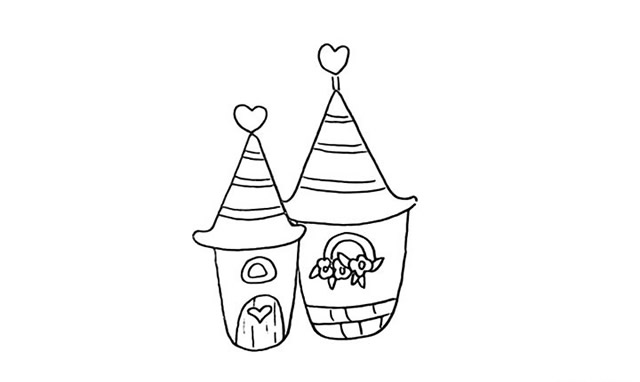 橘子小屋簡(jiǎn)筆畫