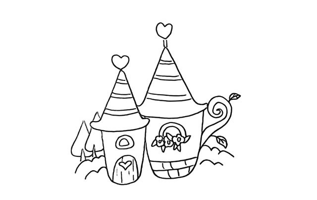 橘子小屋簡(jiǎn)筆畫