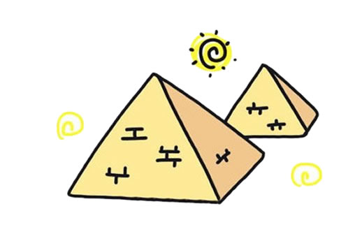 埃及金字塔簡(jiǎn)筆畫怎么畫