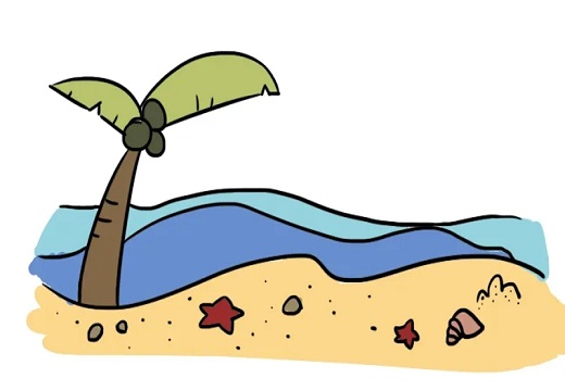 涂色的海邊簡(jiǎn)筆畫 涂色的海邊簡(jiǎn)筆畫