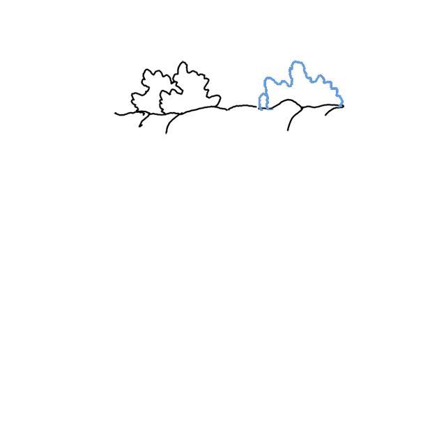 瀑布簡(jiǎn)筆畫步驟詳解