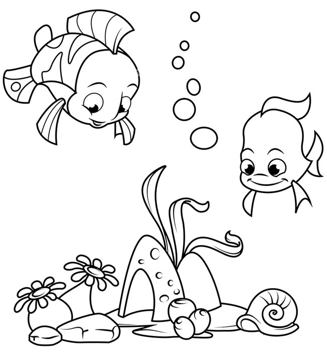 4款海底世界的簡筆畫大全