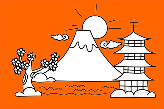 分享一些名勝古跡簡筆畫
