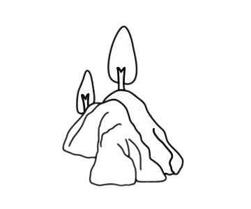 關(guān)于山峰的簡筆畫