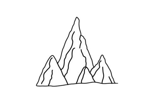 關(guān)于山峰的簡筆畫