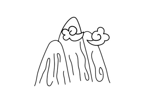 關(guān)于山峰的簡筆畫