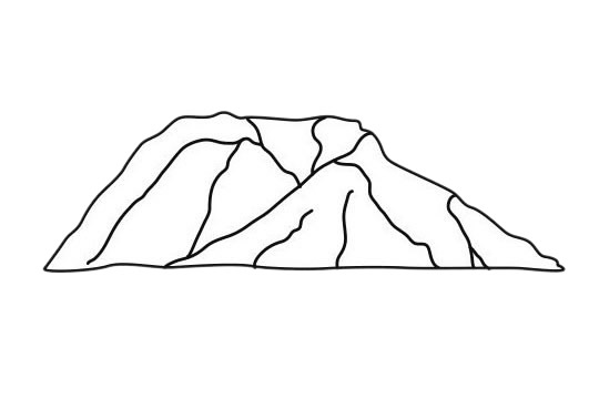 關(guān)于山峰的簡筆畫