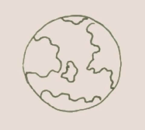 綠色的地球簡筆畫教程 綠色的地球簡筆畫教程