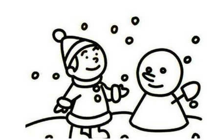 冬天下雪的風(fēng)景簡筆畫 冬天下雪的風(fēng)景簡筆畫