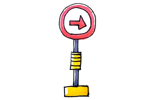 路牌簡(jiǎn)筆畫(huà)步驟
