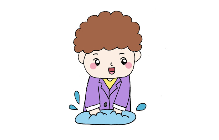 疫情防護的簡筆畫