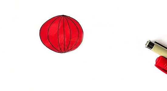 兩個燈籠的簡筆畫