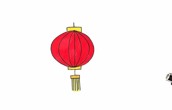 兩個燈籠的簡筆畫