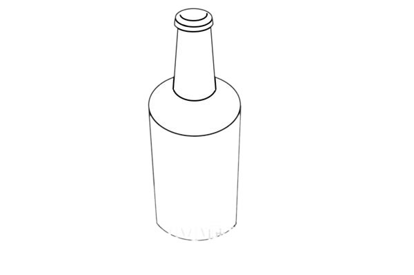 啤酒簡(jiǎn)筆畫帶涂色