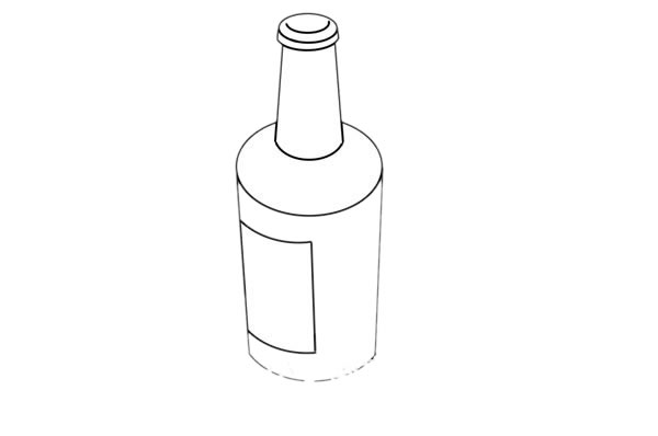 啤酒簡(jiǎn)筆畫帶涂色