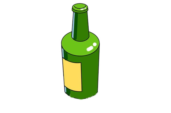 啤酒簡(jiǎn)筆畫帶涂色
