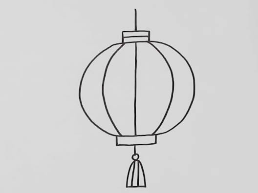漂亮的燈籠簡(jiǎn)筆畫(huà)