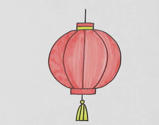 漂亮的燈籠簡(jiǎn)筆畫(huà)