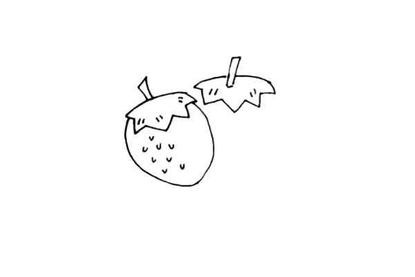 關(guān)于草莓的簡(jiǎn)筆畫教程
