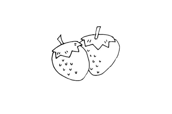 關(guān)于草莓的簡(jiǎn)筆畫教程