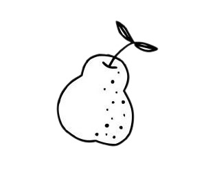 超簡單雪梨簡筆畫 超簡單雪梨簡筆畫