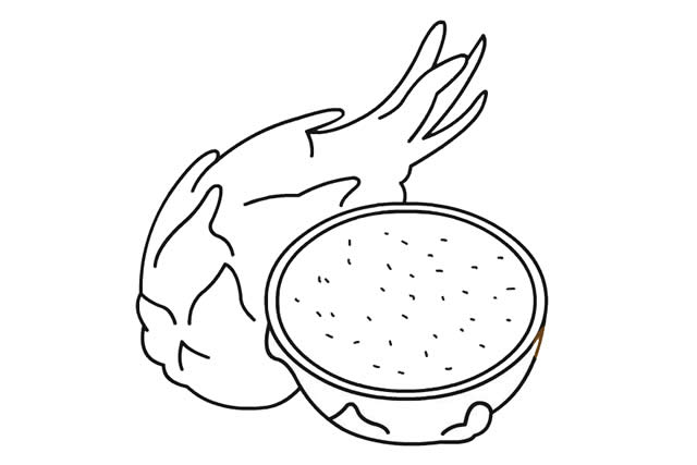 火龍果怎么畫比較簡單