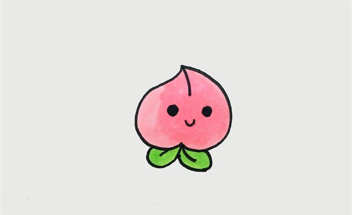 桃子怎么畫簡單又好看