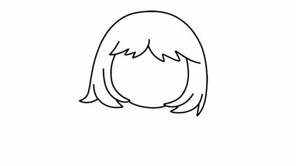 小女孩喜迎元旦簡筆畫步驟