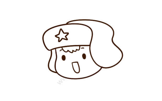五四青年節小朋友簡筆畫