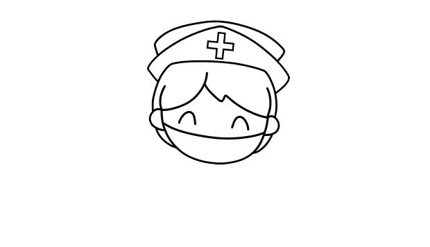 勞動節致敬醫務人員簡筆畫