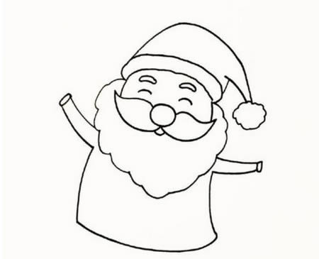 分享幾幅關于圣誕老人的簡筆畫