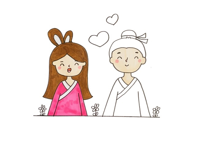 關(guān)于牛郎織女的簡筆畫