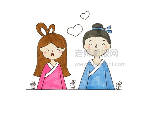 關(guān)于牛郎織女的簡筆畫