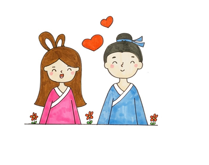 關(guān)于牛郎織女的簡筆畫