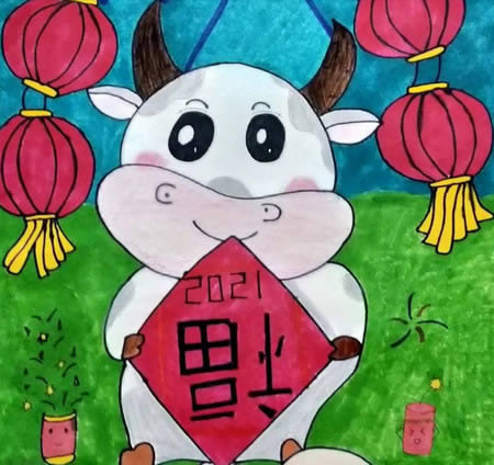 牛年簡筆畫 關于牛年的簡筆畫步驟