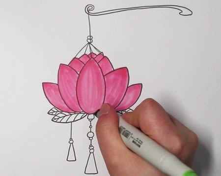 元宵節花燈簡筆畫怎么畫