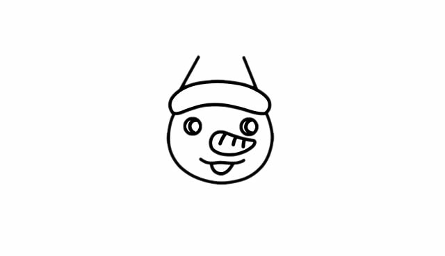 關(guān)于元旦的兒童簡(jiǎn)筆畫