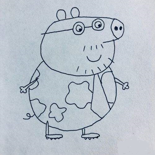 簡單的豬爸爸怎么畫