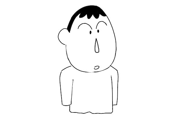 蠟筆小新阿呆簡(jiǎn)筆畫(huà)教程