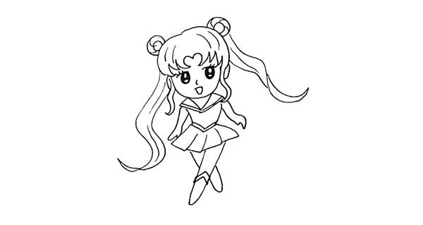 美少女戰士簡筆畫教程
