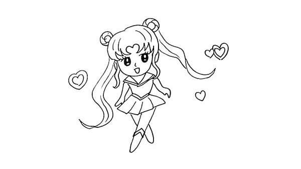 美少女戰士簡筆畫教程