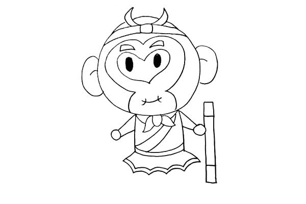 一步步教你畫出孫悟空