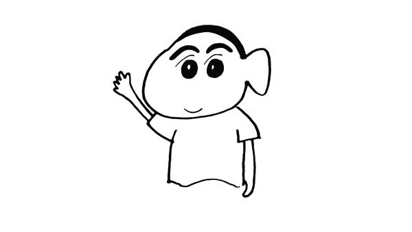 可愛(ài)又搞笑的蠟筆小新簡(jiǎn)筆畫教程