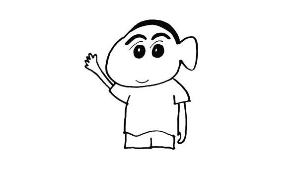 可愛(ài)又搞笑的蠟筆小新簡(jiǎn)筆畫教程
