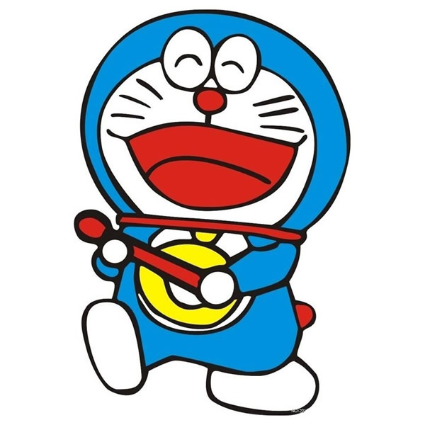 非常開(kāi)心的哆啦A夢(mèng)簡(jiǎn)筆畫(huà)