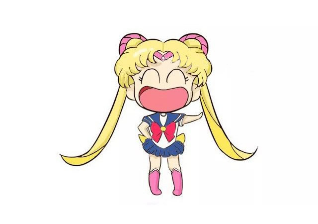 美少女戰士月野兔簡筆畫步驟教程