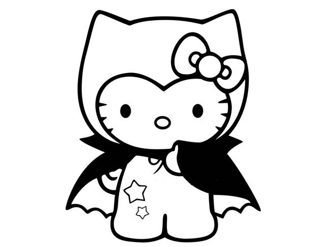 蝙蝠俠kitty貓簡筆畫